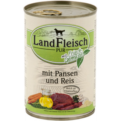 Landfleisch Pansen-Reis  400gD