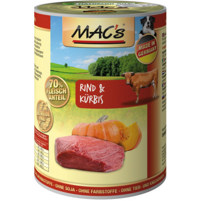 MAC-'s DOG Rind & Kürbis 400g