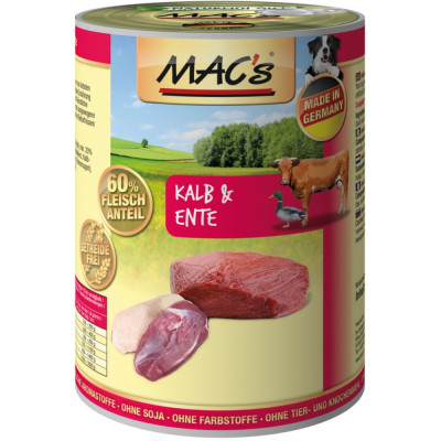 MAC-'s DOG Kalb & Ente 400g