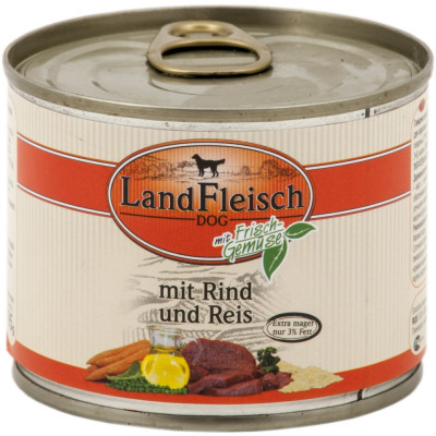 Landfleisch Rind-Reis 195gD