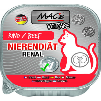 Macs Cat VetC.Rind Niere.100gS