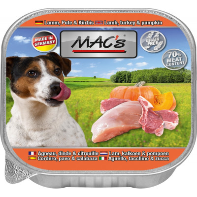 Macs Dog Lamm+Pute+Kürb. 150gS
