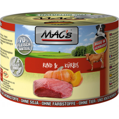 MAC-'s DOG Rind & Kürbis 200g