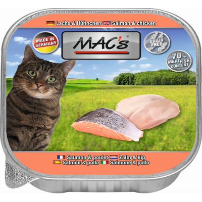 Macs Cat Lachs+Hühnchen 100gS