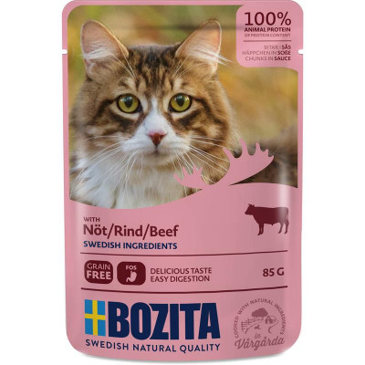 Bozita Cat HiSoße Rind 85gP