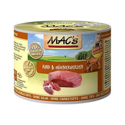 Macs Cat Rind-Hühnerherz.200gD
