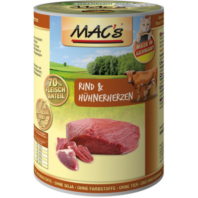 Macs Cat Rind-Hühnerherz.400gD