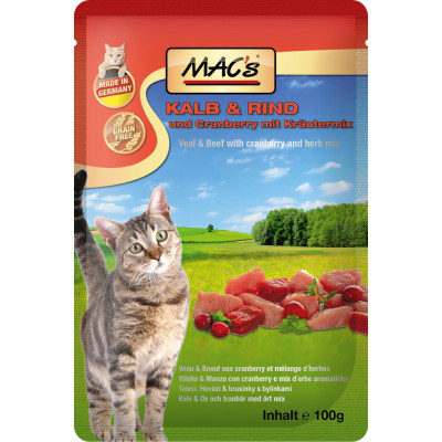 Macs Cat Kalb+Rind 100gP